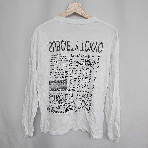 ◇ ⊂ Subciety サブサエティ 長袖 Tシャツ サイズ M ホワイト メンズ E 【中古】