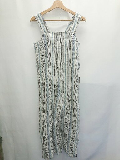 ◇ ◎●未使用●⊂ AG by aquagirl タグ付き ストライプ ワイド オールインワン サイズM ブルー系 レディース P 【中古】 ◇ ◎●未使用●⊂ AG by aquagirl タグ付き ストライプ ワイド オールインワン サイズM ブルー系 レディース P 【中古】