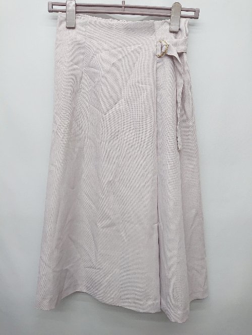 ◇ Θ ROPE PICNIC ロペピクニック ウエストベルト 膝下丈 フレア スカート サイズ38 ライトピンク レディース P 【中古】(4)