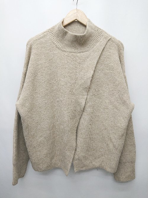 ◇ ⊇ LOWRYS FARM ローリーズファーム バックオープン 長袖 ニット サイズF ベージュ レディース P 【中古】