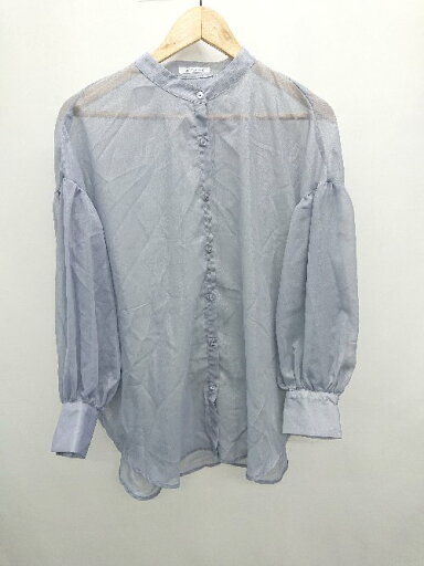 ◇ Θ Φ OLIVE des OLIVE オリーブ デ オリーブ シースルー 長袖 シャツ サイズF ブルーグレー レディース P 【中古】 ◇ Θ Φ OLIVE des OLIVE オリーブ デ オリーブ シースルー 長袖 シャツ サイズF ブルーグレー レディース P 【中古】