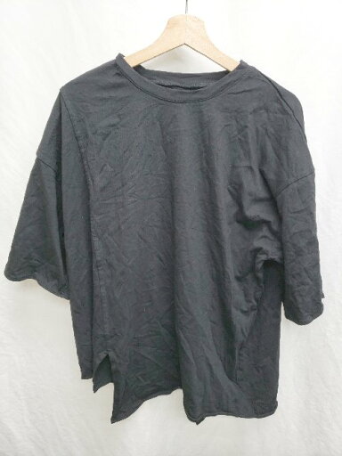 ◇ ⊂ PATTERNTORSO パターントルソ 無地 オーバーサイズ 半袖 Tシャツ カットソー サイズF ブラック レディース P 【中古】 ◇ ⊂ PATTERNTORSO パターントルソ 無地 オーバーサイズ 半袖 Tシャツ カットソー サイズF ブラック レディース P 【中古】