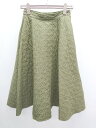 ◇ ⊇ UNIQLO ユニクロ 中綿 膝下丈 台形 スカート サイズ表記なし カーキ レディース P 【中古】