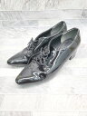 ◇ Θ RANDA ランダ レースアップ ポインテットトゥ ヒール ドレス シューズ サイズS ブラック レディース P 【中古】