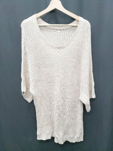 ◇ Θ PATTERNTORSO パターントルソ ニット 半袖 チュニック サイズF ベージュ レディース P 【中古】 ◇ Θ PATTERNTORSO パターントルソ ニット 半袖 チュニック サイズF ベージュ レディース P 【中古】