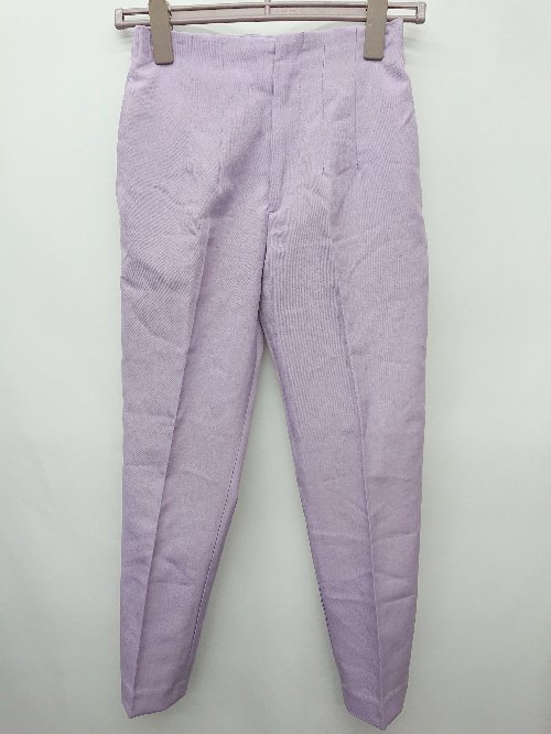 ◇ Θ SENSE OF PLACE URBAN RESEARCH ハイウエスト タック テーパード パンツ サイズS パープル レディース P 【中古】