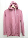◇ ⊇ FILA フィラ 裏起毛 長袖 プルオーバー パーカー サイズL パープル系 レディース P 【中古】