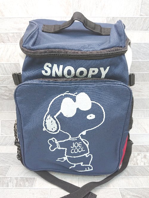 ◇ Θ PEANUTS ピーナッツ スヌーピー リュックサック ネイビー ホワイト レッド レディース メンズ P 【..
