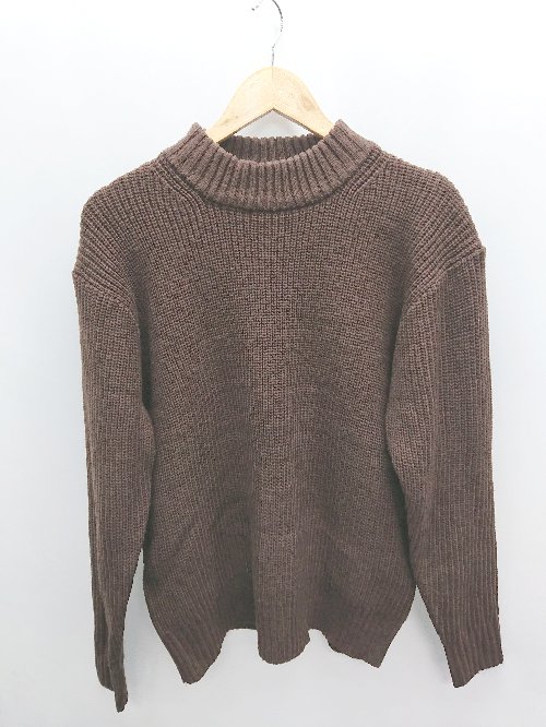 ◇ ⊇ roshell　ロシェル ハイネック 長袖 ニット サイズL ブラウン レディース P 【中古】