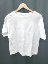 ◇ Θ Φ OUTERSUNSET アウターサンセット コットン100% 半袖 Tシャツ カットソー サイズF ホワイト レディース P 【中古】