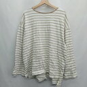 ◇ ⊇ Bab バブ ストライプ 長袖 ロンT サイズM ベージュ レディース E 【中古】