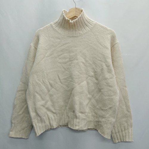 ◇ ⊇ URBAN RESEARCH DOORS アーバン リサーチ ドアーズ ハイネック 長袖 ニット サイズM アイボリー系 レディース E 【中古】