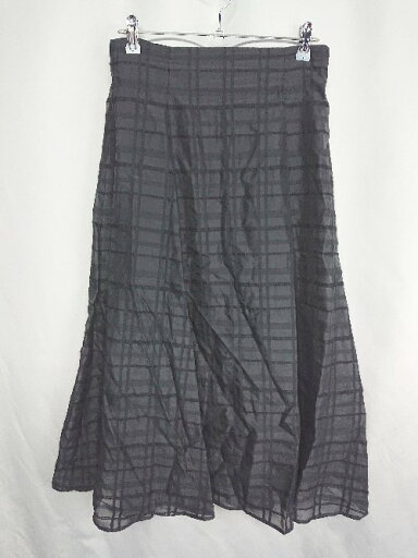 ◇ Θ PROPORTION BODY DRESSING タータンチェック マキシ フレアー スカート サイズM ブラック レディース E 【中古】 ◇ Θ PROPORTION BODY DRESSING タータンチェック マキシ フレアー スカート サイズM ブラック レディース E 【中古】