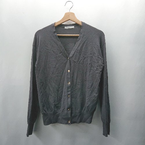 ◇ ⊇ MICHEL KLEIN ミッシェルクラン ストレッチ素材 カーディガン Tシャツ サイズM グレー レディース E 【中古】