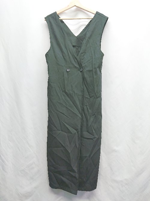 ◇ ⊂ CLASSICALELF ダブルボタン ロング丈 ワンピース サイズS ブラック レディース E 【中古】