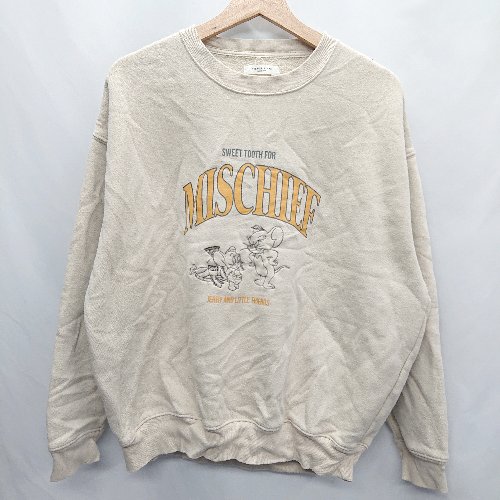 ◇ ⊇ FREAK'S STORE フリークスストア コットン系 長袖 トレーナー サイズ表記なし ベージュ レディース E 【中古】(4)