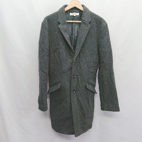◇ ⊇ VARG 長袖 チェスターコート サイズL グレー メンズ E 【中古】