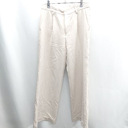 ◇ ⊇ taptaptap タック ワイドパンツ サイズM ベージュ メンズ E 【中古】
