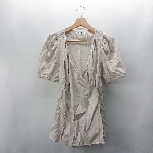 ◇ ⊂ ◎ Φ snidel スナイデル 半袖 チュニック サイズONESIZE ベージュ レディース E 【中古】 ◇ ⊂ ◎ Φ snidel スナイデル 半袖 チュニック サイズONESIZE ベージュ レディース E 【中古】