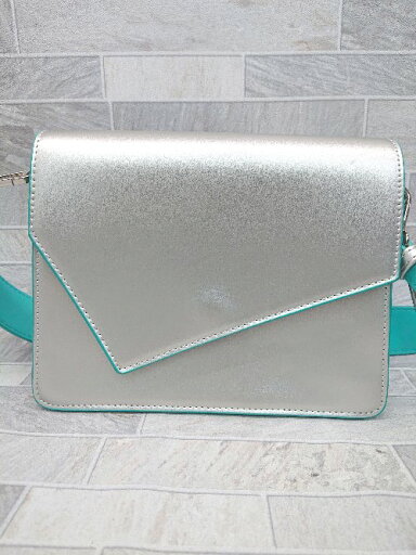 ◇ Θ PAGEBOY ページボーイ バイカラー メタリック スクエア ショルダー バッグ シルバー レディース P 【中古】 ◇ Θ PAGEBOY ページボーイ バイカラー メタリック スクエア ショルダー バッグ シルバー レディース P 【中古】