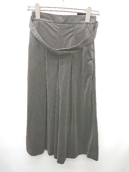 ◇ ◎⊇ COMME CA ISM コムサイズム タック　コーデュロイ ワイド　パンツ サイズ7 ダークブラウン レディース P 【中古】