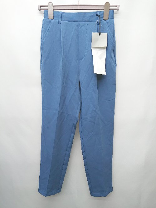 ◇ ◎ ●未使用● Θ Right-on ライトオン テーパード パンツ サイズS ブルー レディース P 【中古】