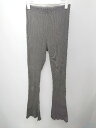 ◇ Spick & Span スピック&スパン リブ フレアパンツ サイズF チャコールグレー レディース P 【中古】(4)