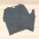 ◇ AZUL BY MOUSSY オーバーシルエット ワンショルダー ニット セーター ニット サイズM ブラック レディース E 【中古】
