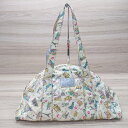 ◇ HbG 大容量 キャラクターデザイン ボストンバッグ イエロー/マルチ レディース E 【中古】