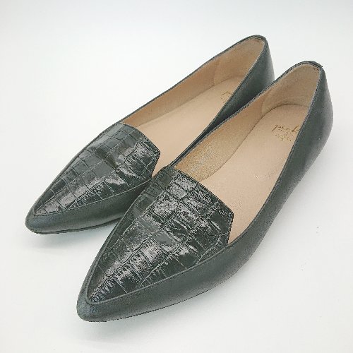 ◇ piche abahouse ポインテッドトゥ　シンプル パンプス サイズ39 ブラック レディースメンズ E 【中古】