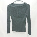 ◇ URBAN RESEARCH アーバンリサーチ 両サイドスリット 長袖 ニット セーター サイズ M ブラック レディース E 【中古】(4)
