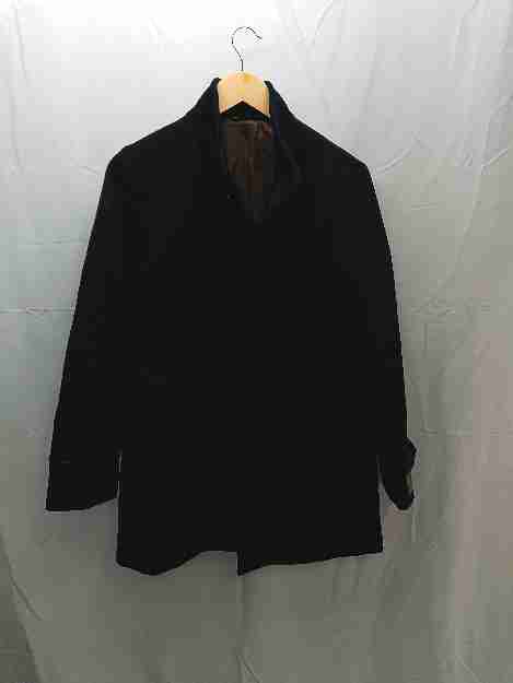 ◇ UNITED ARROWS フロントボタン　ハイネック 長袖 コート サイズS ネイビー メンズ E 【中古】