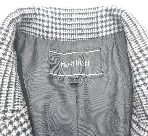 ◇ HUSHUSH 裏地　ダブルボタン　チェ