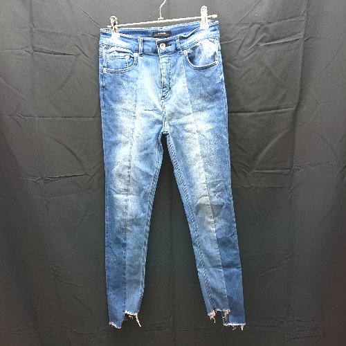 ◇ JEANASIS ジーナシス カットオフ タック デニムパンツ サイズS インディゴ レディース E 【中古】