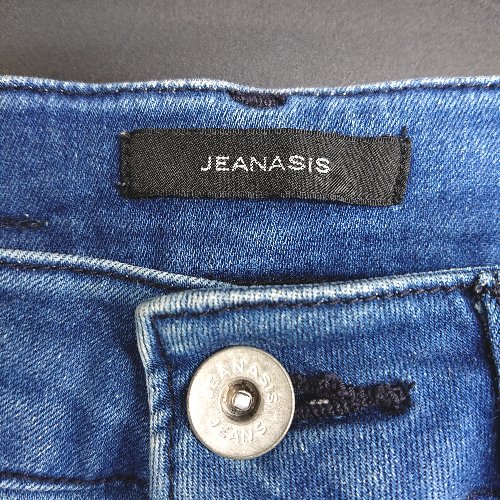 ◇ JEANASIS ジーナシス カットオフ タック デニムパンツ サイズS インディゴ レディース E 【中古】