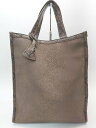 ◇ BEAUTY&YOUTH UNITED ARROWS パイソン柄 シンプル コンパクト ハンドバッグ ブラウン系 レディース E 【中古】