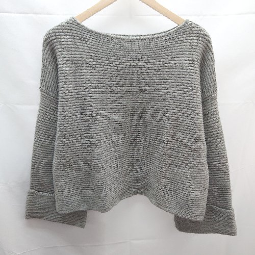 ◇ JEANASIS ジーナシス リブニット ボリューム袖 長袖 セーター サイズF グレー レディース E 【中古】 ◇ JEANASIS ジーナシス リブニット ボリューム袖 長袖 セーター サイズF グレー レディース E 【中古】