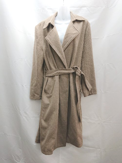 ◇ CAMBIO カンビオ シンプル ロング丈 冬 長袖 ジャケット コート サイズM ブラウン レディース E 【中古】