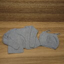 ◇ Girly Doll シャギー モヘア ニット セットアップ アンサンブル キャミ カーディガン フリーサイズ ブルー レディース E 【中古】