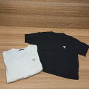 ◇ 《 GUESS ゲス フロントポケット ブランドロゴ 無地 シンプル コットン Tシャツ レディース メンズ 》 E 【中古】