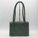 ◇ CAHRES & HEKA シンプル ブランドロゴ コンパクト ハンドバッグ ブラック系 レディース E 【中古】