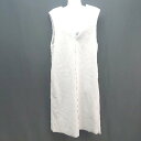 ◇ ROPE' PICNIC ロぺピクニック Vネック シンプル スリット ポケット ロング ワンピース サイズ38 グレー レディース E 【中古】