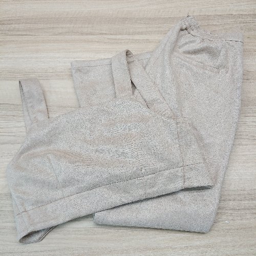 ◇ Chico チコ 上下取り外し可能 シンプル スラックスパンツ 冬物 サロペット パンツ サイズF ブラウン レディース E 【中古】