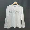◇ G.O.C 丸襟 プリント カジュアル シンプル ストリート 長袖 Tシャツ サイズL ホワイト メンズ E 【中古】