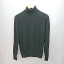 ◇ 美品 UNIQRO 毛100% ベトナム製 シンプル カジュアル 長袖 ハイネックニット セーター サイズM ブラック レディース E 【中古】