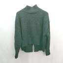 ◇ URBANRESEARCH ボトルネック 生地厚手 シンプル 大人 長袖 ニット サイズF ブラック レディース E 【中古】