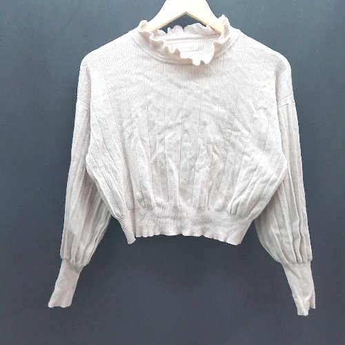 ◇ Feroux ガーリー かわいい おしゃれ 春コーデ 長袖 カットソー 表記なし ピンク系 レディース E 【中古】