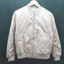 ◇ E hyphen world gallery PEACE カジュアル 秋冬 長袖 ブルゾン サイズF ライトピンク レディース E 【中古】