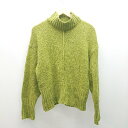 ◇ VACANCY カジュアル シンプル ハイネック センターシーム 長袖 ニット サイズF ピスタチオ レディース E 【中古】