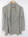 ◇ INED イネド 大人女子 無地 ウールニット 長袖 カーディガン サイズ9 グレー系 レディース メンズ P 【中古】